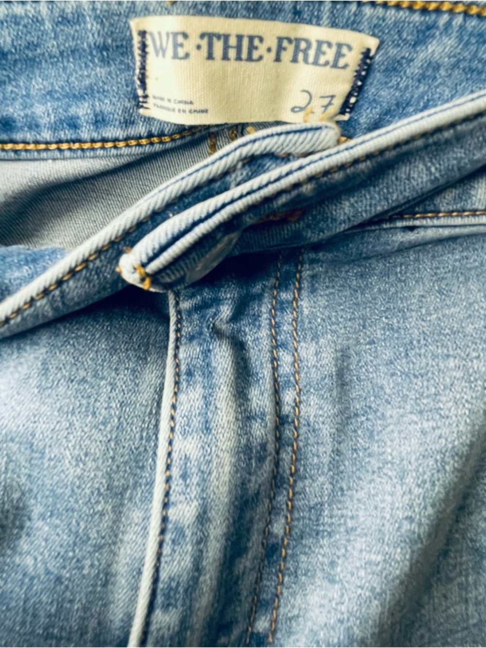Free People- Just Float On Flare Jeans In Light Wash - Picture 6 of 8